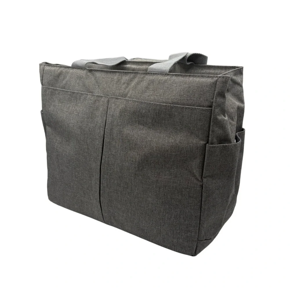 SpeCtra Utility Tote Bag Unisex Large Gray Excellent‎ Multi-Pocket Organizer
